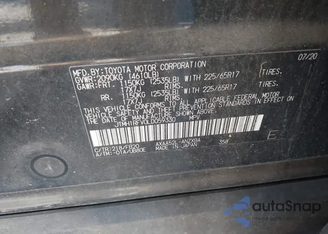 2020 Toyota Rav4 Le from USA, damaged, VIN JTMH1RFV0LD059330